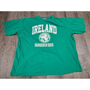 Ireland Traditional Craftwear Short Sleeve Emerald Isle Tshirt Size XXL Relaxed